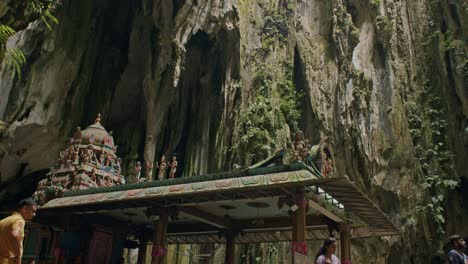 Batu-Caves-temple-with-intricate-roof-carvings-in-Malaysia