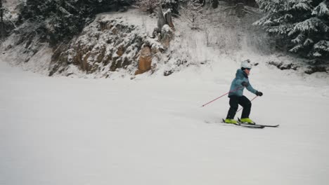 Skigebiet-In-Sinaia,-Rumänien