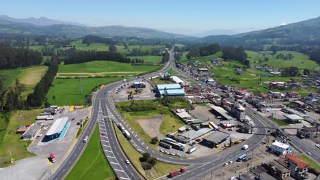 Modern-busy-highway-intersection-system-in-Ecuador-Latin-South-America