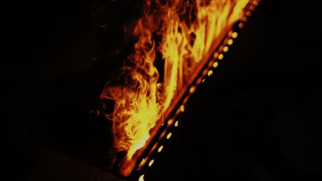 Close-Up-of-Hot-Fireplace-Flames-inside-House