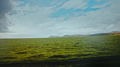 Driving-through-the-volcanic-landscape-of-Iceland
