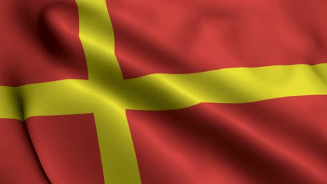 The-Scanian-Flag-in-South-of-Sweden-Province-of-Skane