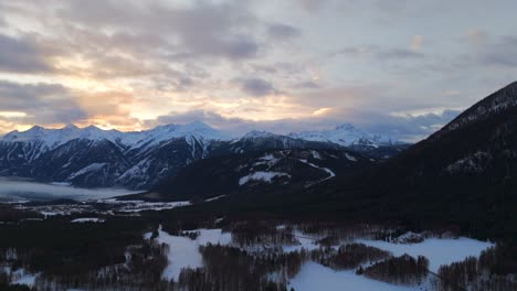 4k-Drone-Footage-of-Sunrise-in-the-Austrian-Alps-Mountain-Range