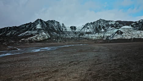 Panoramablick-Auf-Den-Majestätischen-Myrdalsjökull-Gletscher-Im-Süden-Islands