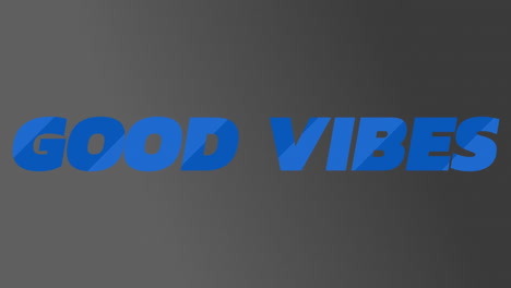 Animation-of-blue-good-vibes-text-banner-against-grey-background