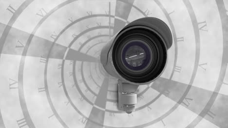 Uhrwerk-Und-CCTV-Kameras