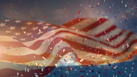 Bandera-Americana-Y-Confeti