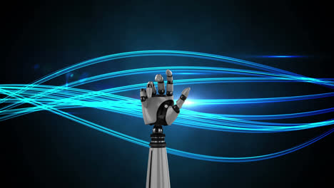 Robot-arm-with-glowing-lights