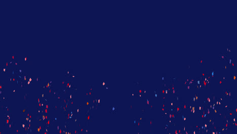 Animation-Von-Mehrfarbigem-Konfetti-Vor-Violettem-Hintergrund