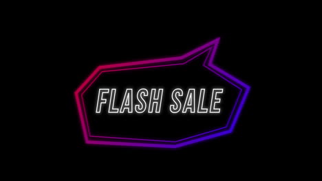 Flash-Sale-advertisement-in-Retro-Eighties-concept