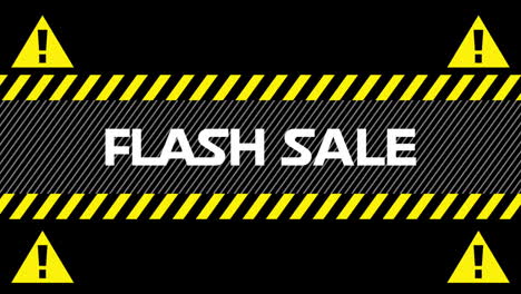 Flash-Sale-text-between-industrial-ribbons-and-warning-signs-4k