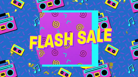 Flash-sale-graphic-on-blue-background-4k