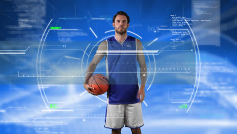 Scope-scanning-over-male-basketball-player