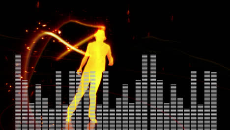 Digital-composite-of-a-dancing-man-and-digital-bars