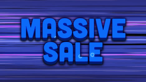 Massive-sale-graphic-with-moving-coloured-shapes-and-purple-horizontal-lines