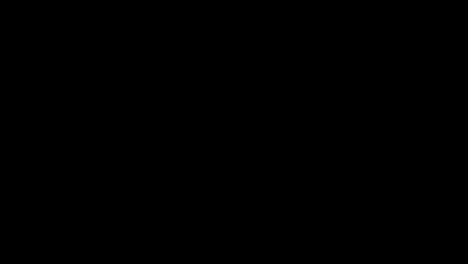Blaugrüne-Fünfecke-Rotierend-Auf-Schwarzem-Hintergrund