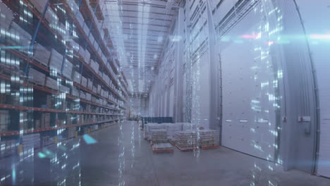Animation-of-a-warehouse-with-data-processing-in-background