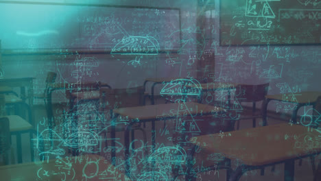 Animation-of-math-equations-with-classroom-in-background