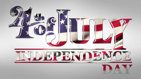 4.-Juli,-Unabhängigkeitstag-Text-Mit-Amerikanischer-Flagge