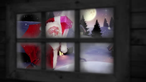 Weihnachtsmann-Läuft-über-Fenster