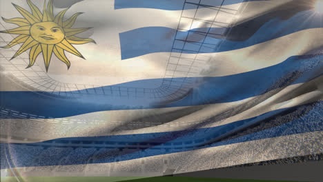 Argentinien-Flagge-Schwebt-Im-Himmel-