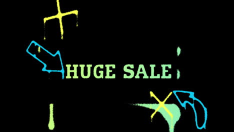 Words-Huge-Sale-drawing-with-paint