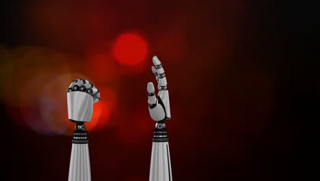 Robot-hands-and-blurred-lights
