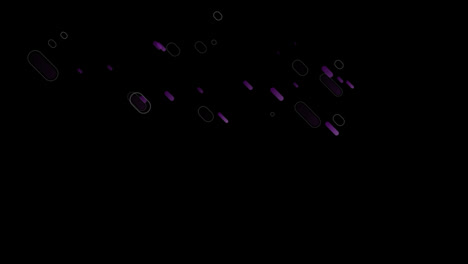 Senderos-De-Color-Púrpura-Sobre-Fondo-Negro