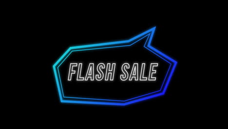 Flash-Sale-advertisement-in-Retro-Eighties-concept