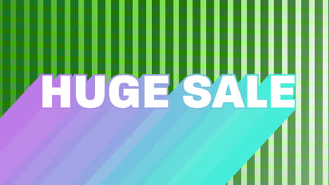 Huge-sale-graphic-on-changing-green-vertical-lines