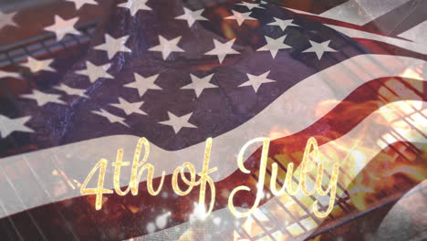 Barbecue-and-the-American-flag-with-4th-of-July-text