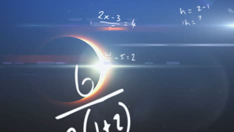 Animación-De-Ecuaciones-Matemáticas-Durante-El-Eclipse