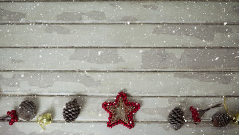 Falling-snow-with-Christmas-decorations