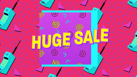 Huge-sale-graphic-on-pink-background-4k