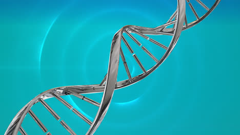DNA-Helix-Auf-Blauem-Hintergrund