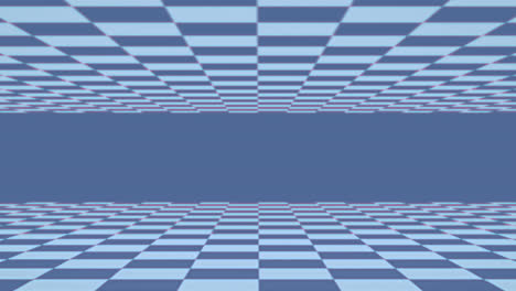 Graue-Schachbrettquadrate,-Die-Sich-Oben-Und-Unten-Auf-Einem-Grauen-Hintergrund-Bewegen