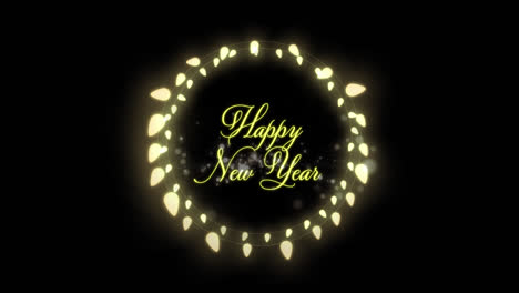 Happy-New-Year-in-a-glowing-frame