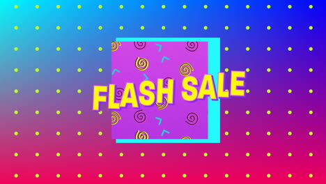 Flash-Sale-Grafik-Auf-Violettem-Hintergrund