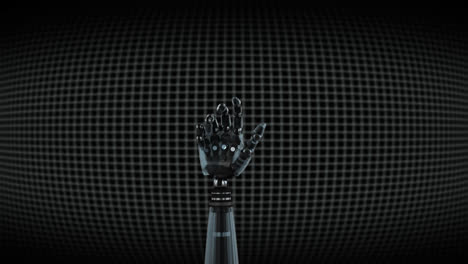 Robot-arm-on-grid-background