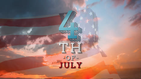 4th-of-July-text-and-an-American-flag