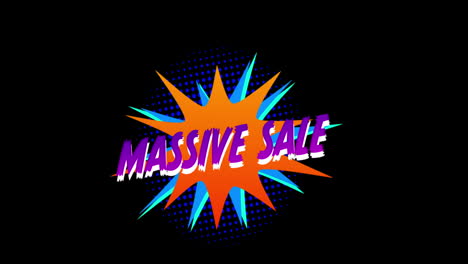 Word-Massive-Sale-appearing-in-front-of-explosion-effect