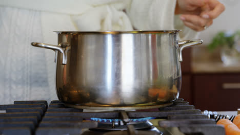 Mujer-Preparando-Comida-En-La-Cocina-De-Casa-4k