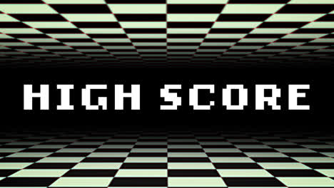 High-score-written-in-white-with-black-and-white-checkerboard-moving-top-and-bottom