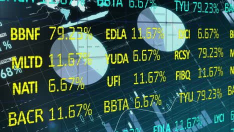 Börsendaten-Und-Statistische-Datenverarbeitung-Vor-Blauem-Hintergrund