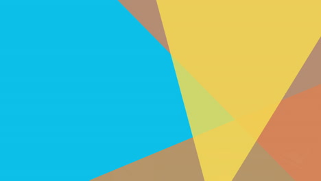 Digital-animation-of-three-triangles-against-blue-background