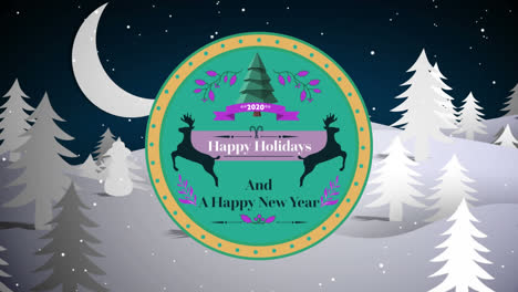 Happy-Holidays-and-A-Happy-New-Year-2020-written-on-a-label