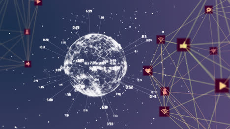 Globe-of-digital-icons-against-Globe-of-network-of-connections