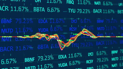 Datos-Financieros-Y-Procesamiento-De-Datos-Estadísticos-Sobre-Fondo-Azul