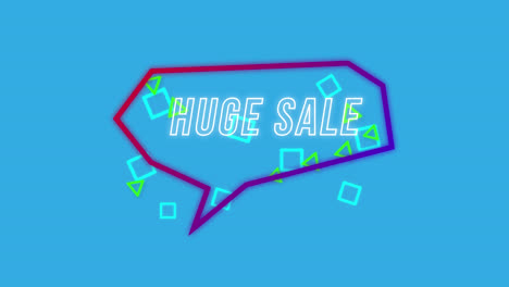 Huge-sale-graphic-in-purple-speech-bubble-on-blue