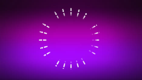 Blinking-ring-of-lights-on-purple-background